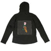 Baja Rose Patch Hoodie Sweatshirt - Black