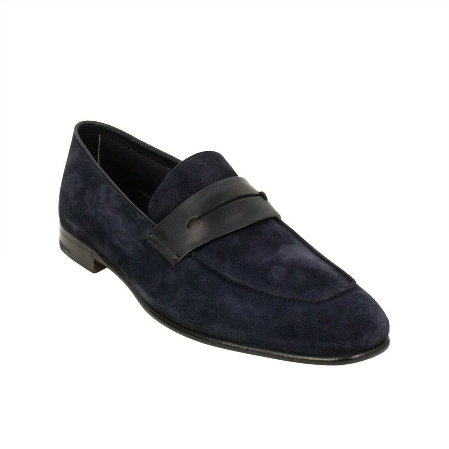 'Asola' Penny Loafer Shoes - Navy