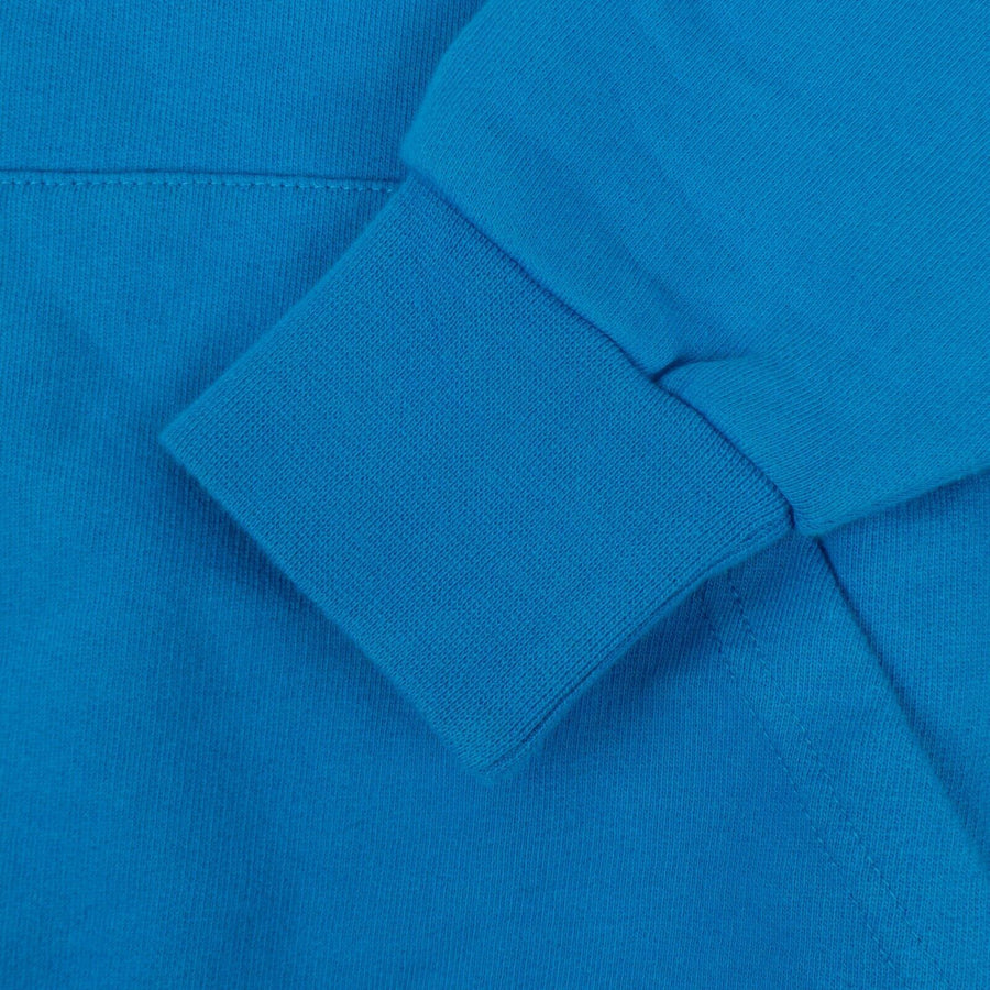 Cotton Logo Long Sleeve Hoodie - Light Blue