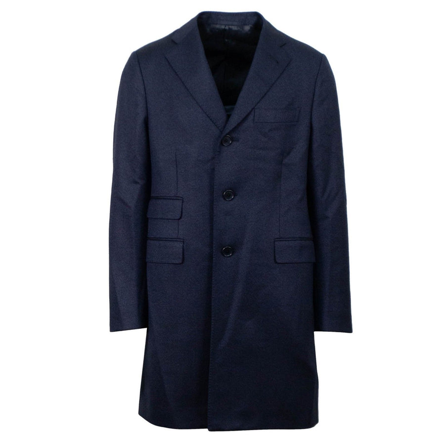 Doriani By Caruso Wool Blend Topcoat - Blue