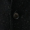 Textured Wool Blend Two Button Hooded Sport Coat - Black