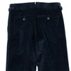 Cotton Blend Corduroy Pants - Navy Blue