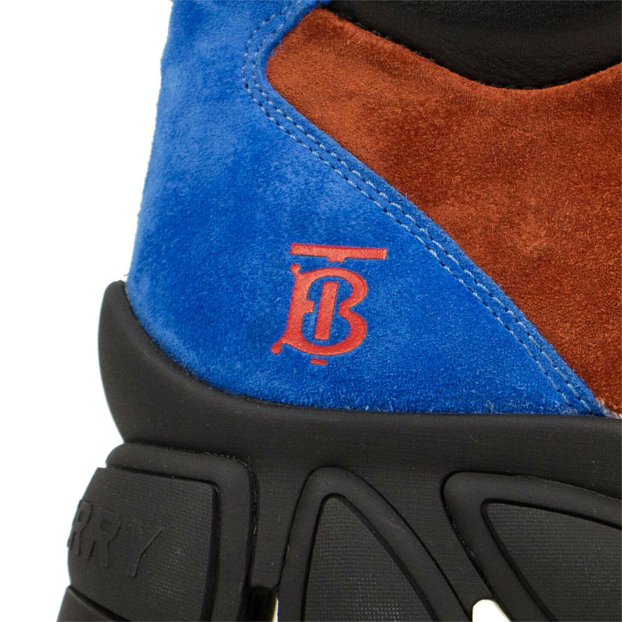 Leather And Suede Tor Boots - Yellow/Orange