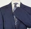 Plaid Wool Blend 3 Roll 2 Sport Coat - Blue
