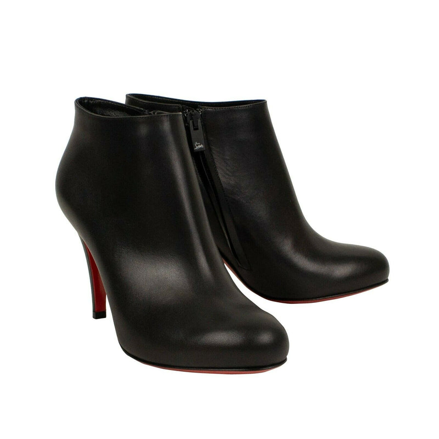 'Belle' Leather Ankle Boots - Black