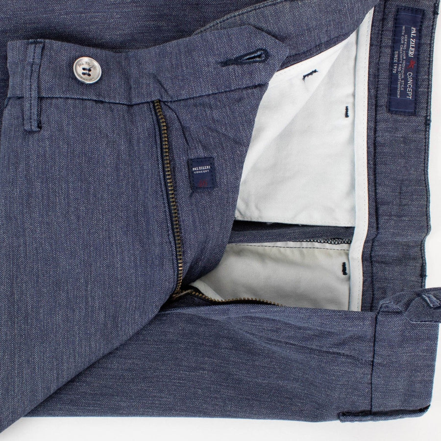 Blue Cotton Pants