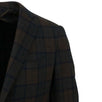 Drop 10 Plaid 3 Roll 2 Button Wool Sport Coat - Brown