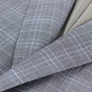 Drop 6 Plaid Check Wool Two Button Suit - Gray