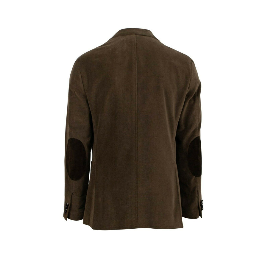 Drop 8 Velvet Cotton Plaid Double Breasted Sport Coat - Brown