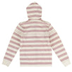 Striped 'Marina' Zip-Up Sweater - Pink And White
