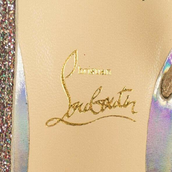 PVC 'Optisling' Heels - Gold Glitter