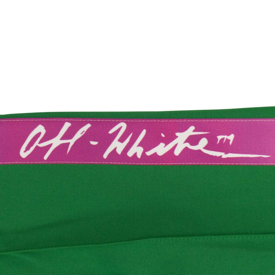 Zip Up Logo Stripe Track Jacket - Green