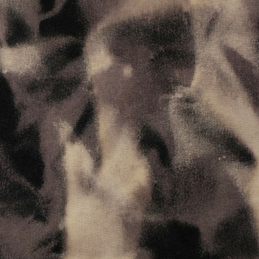 Tie Dye Cotton Sweatpants - Black