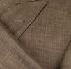 Birdseye Wool Blend Double Breasted Suit - Brown