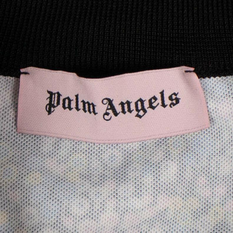 Stripe Floral Print Crop Track Jacket - Multi