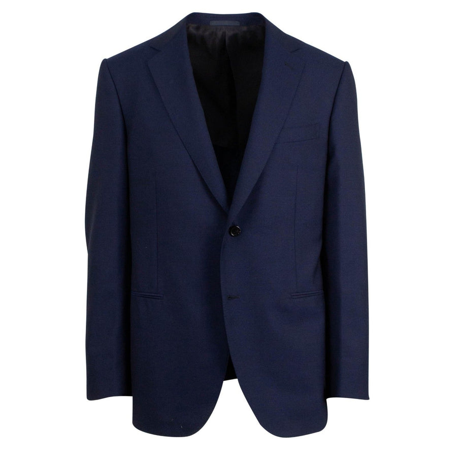 Caruso Drop 7 Wool Two Button Sport Coat -  Navy Blue