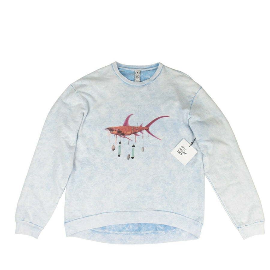 Ashley Bickerton Perfect Pullover Sweatshirt - Acid Blue