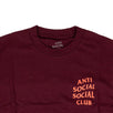 Cotton 'ASSC' Coral Logo T-Shirt - Maroon