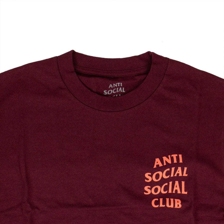 Cotton 'ASSC' Coral Logo T-Shirt - Maroon