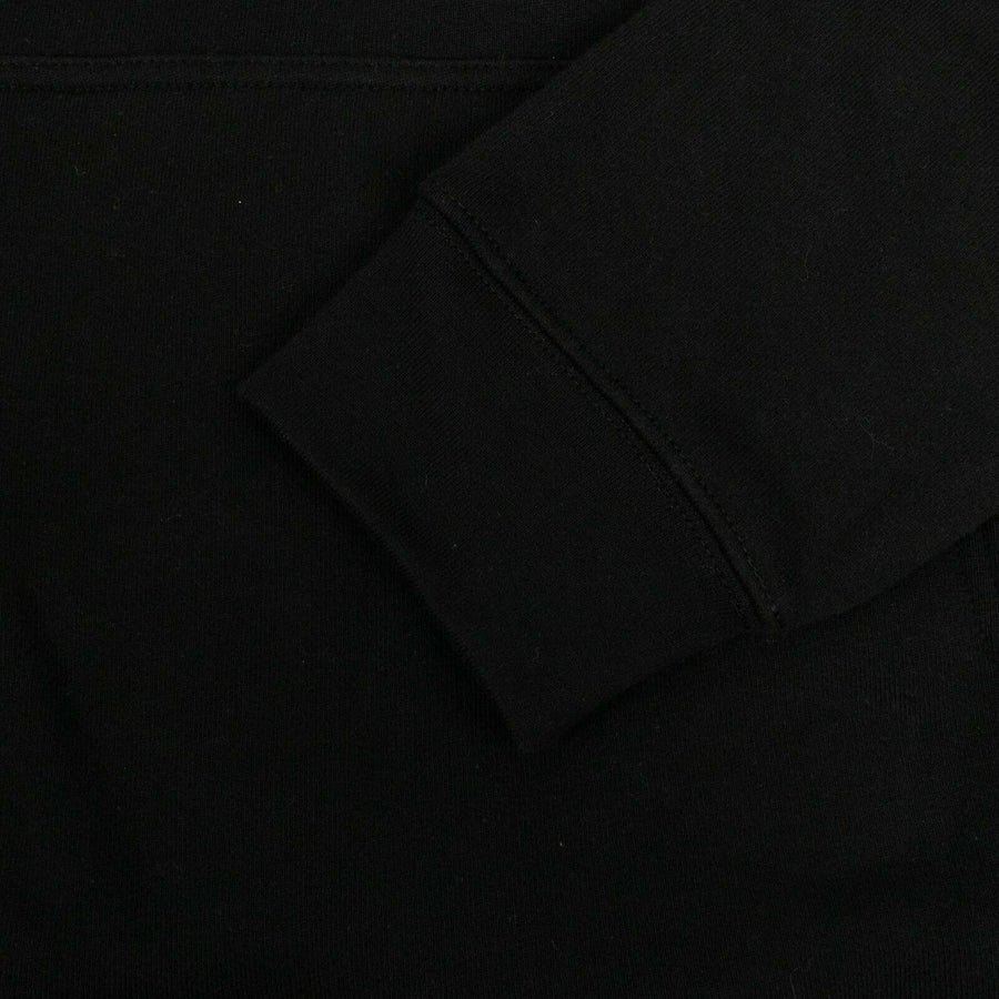 Cotton 'Ride Forver' Hoodie Sweatshirt - Black