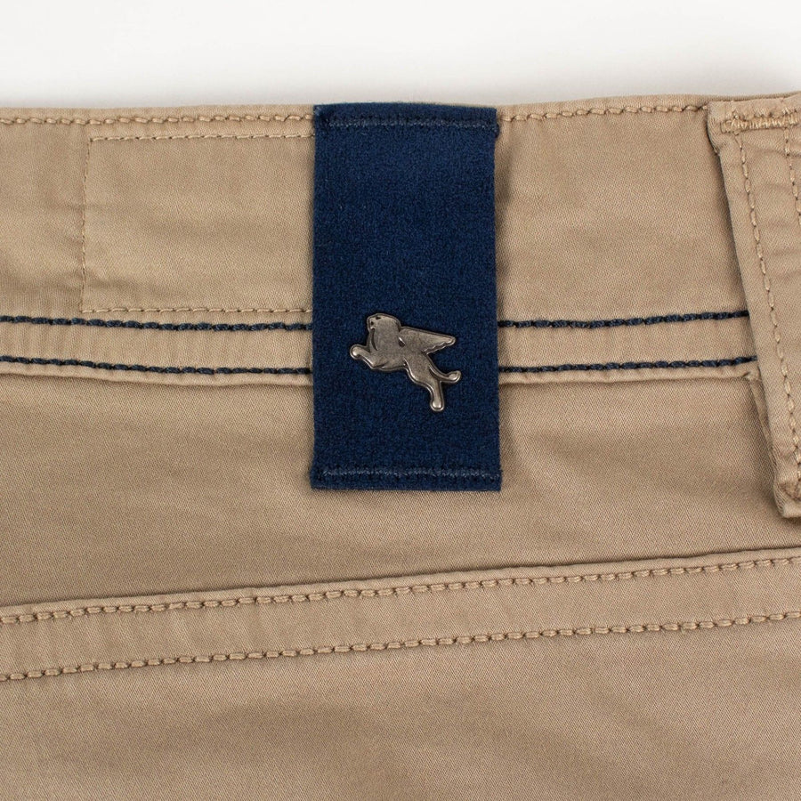 Tan Cotton Blend Pants