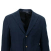 Drop 7 Velour 3 Roll 2 Button Cotton Sport Coat - Navy Blue