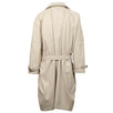 Cotton Double Breasted Trench Coat - Beige
