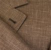 Wool Blend 3 Roll 2 Button Suit - Brown