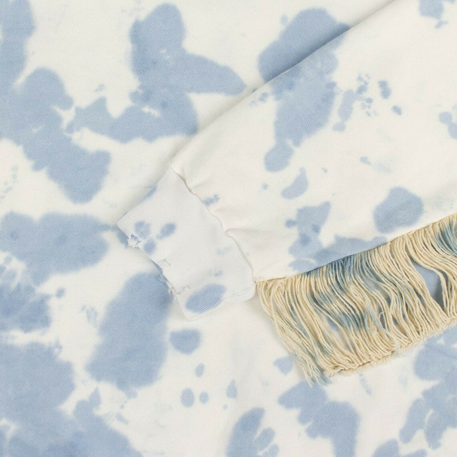 Tie Dye Shakedown Sweatshirt - White / Blue