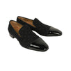 Rollerboy Jacquard Brocade Wholecut Venetian Loafers - Black
