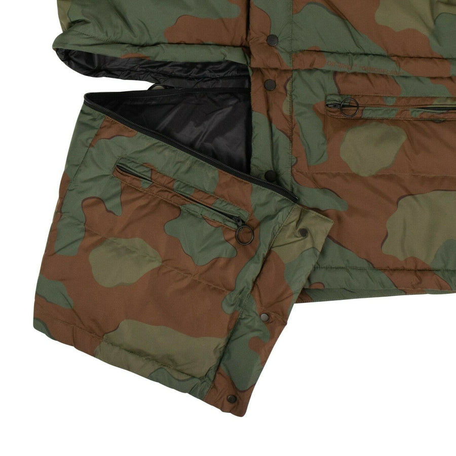 Camouflage Down Fill Puffer Jacket