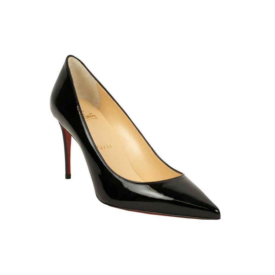 'Kate' 85mm Leather Heels - Black