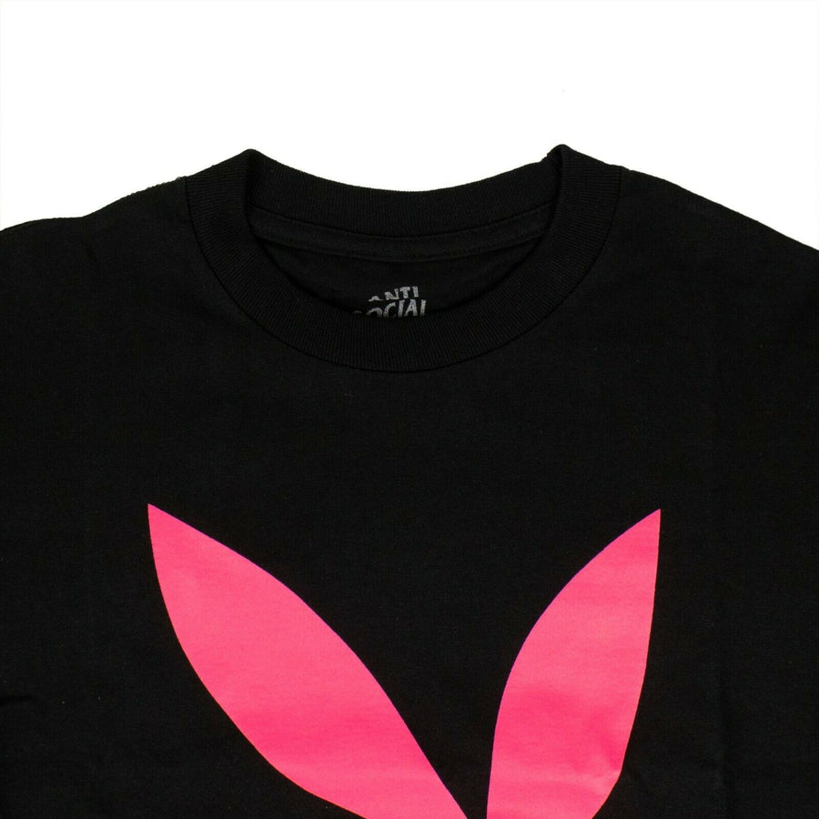 Cotton Playboy Bunny 'ASSC' T-Shirt - Black