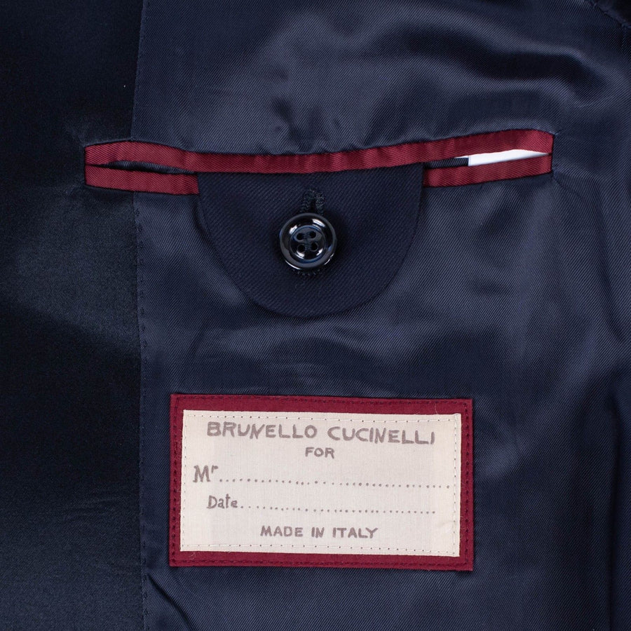 Wool Suit Tuxedo - Navy Blue