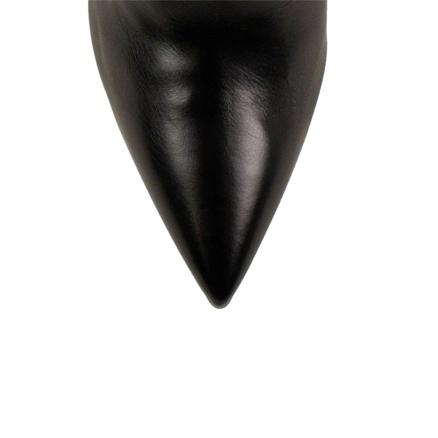 Leather Opyum YSL Ankle Boots - Black