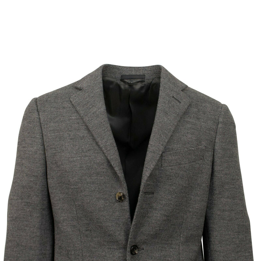 Drop 6 Polo 3 Roll 2 Button Wool Blend Sport Coat - Gray