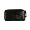 Animal Print Patchwork Mini Wallet Coin Purse - Black