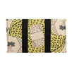 Cotton Leopard Print Large Beach Bag - Beige