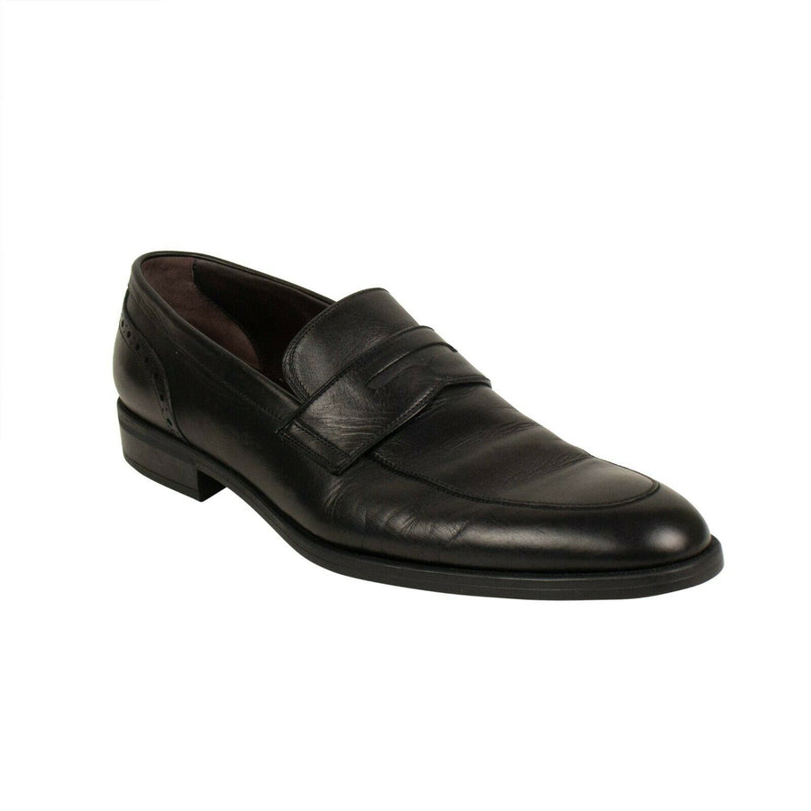 Leather Penny Loafer - Black
