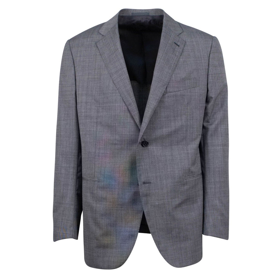 Drop 7 Birdseye Wool Two Button Suit - Gray