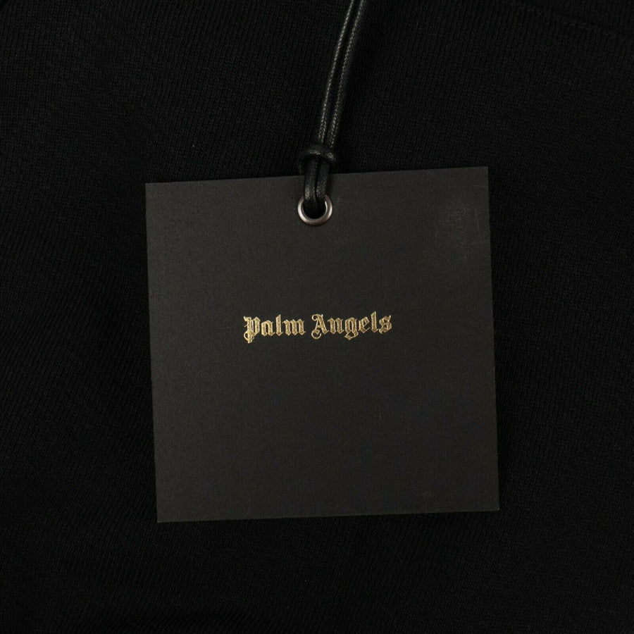 Cotton Side Tape Hoodie - Black