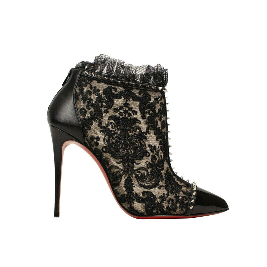 'Pigalla' 100mm Lace Pumps Heels - Black