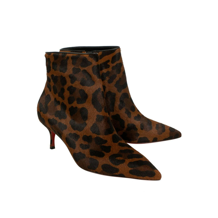 Leopard 'So Kate' 55 mm Booties - Brown