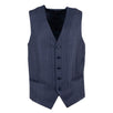 Drop 8 Striped Wool Two Button Three Piece Suit - Blue