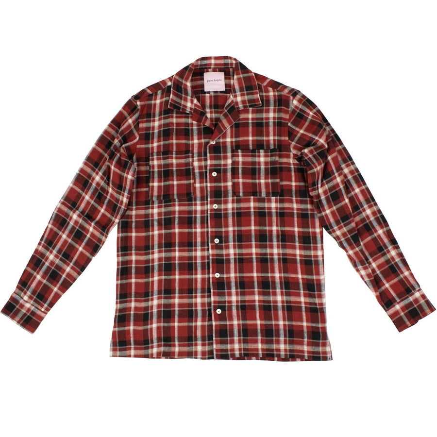 Multi-Color Check Button Down Pajama Shirt