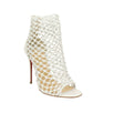 'Corfou' 100mm Ankle Boots Pumps Heels - White