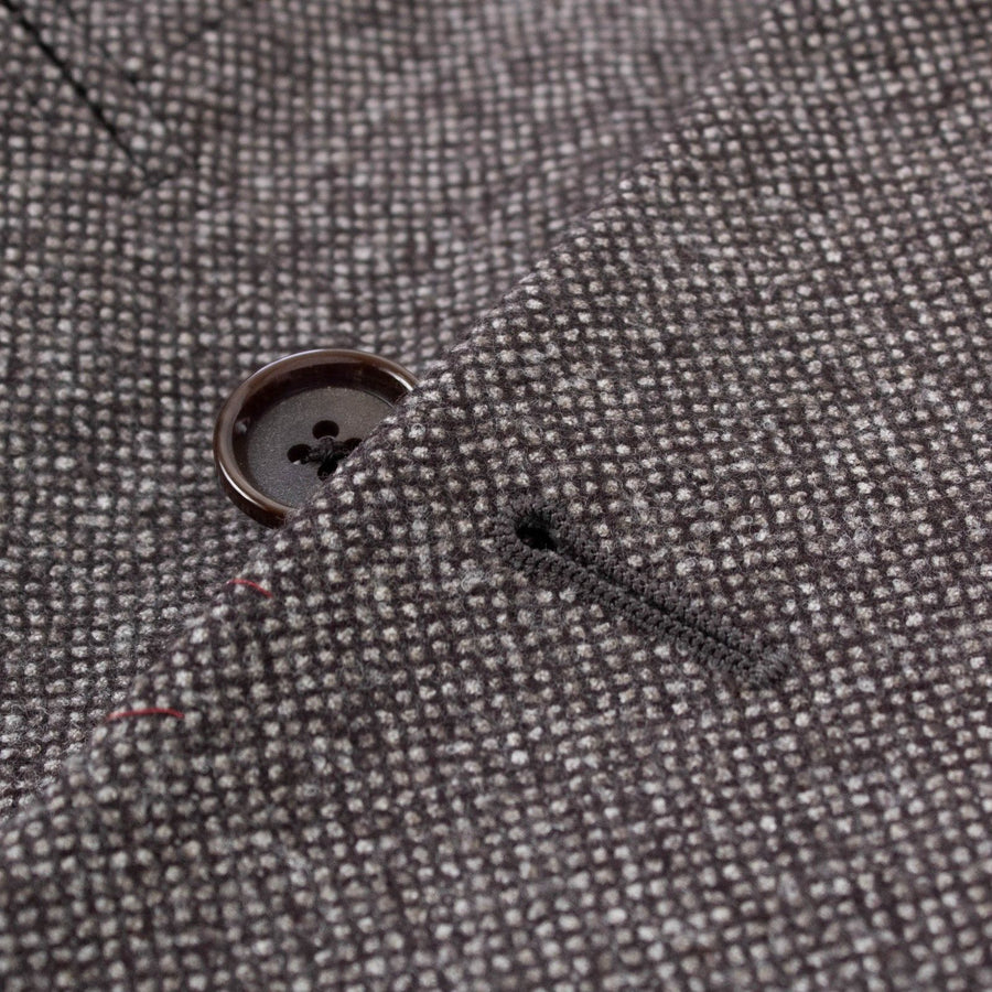 Drop 9 Birdeye Wool Double-Breasted Three Piece Suit - Purple