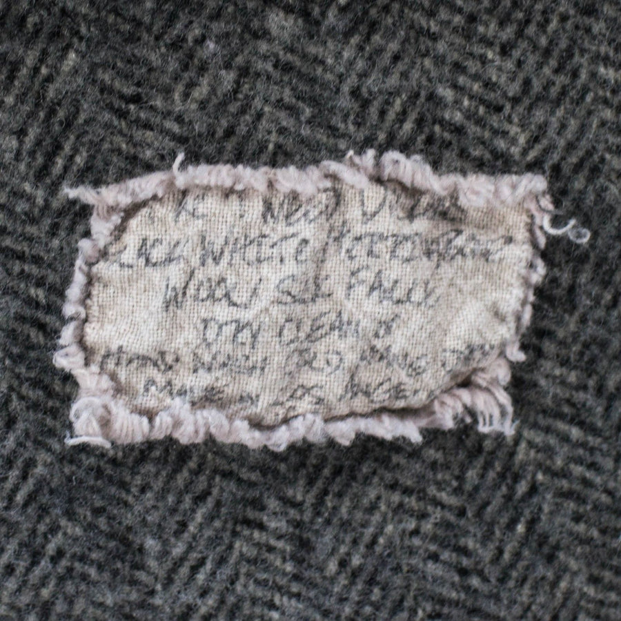 Wool-Silk No Button Distressed Sport Coat - Gray