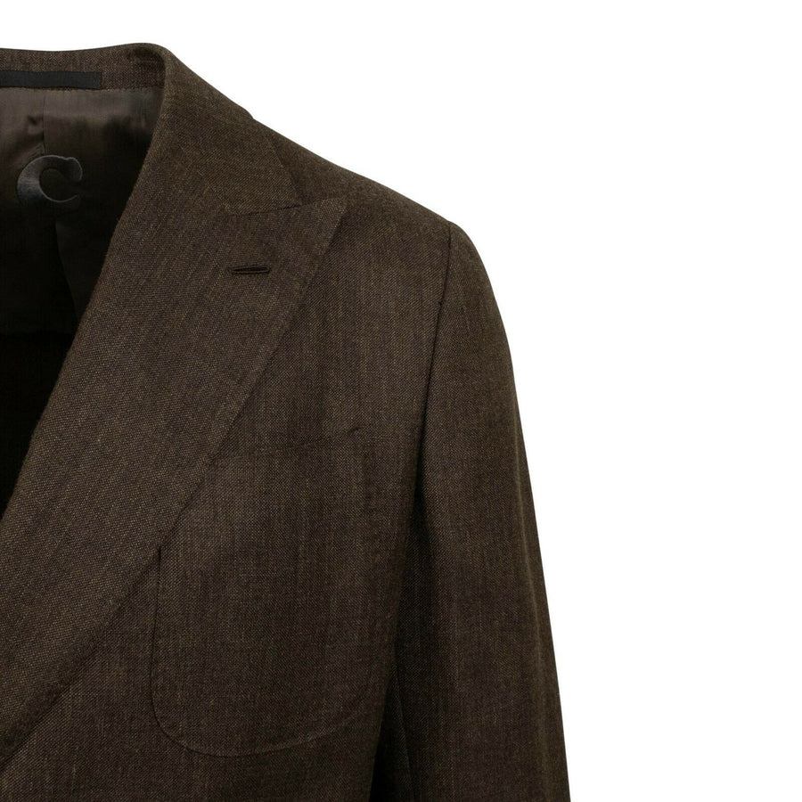 Drop 8 Double Breasted Wool Blend Sport Coat - Brown