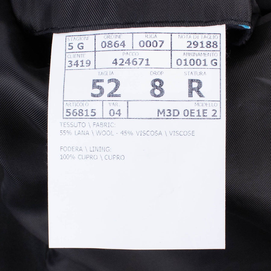 Drop 8 Wool Blend Solid Two Button Suit - Black